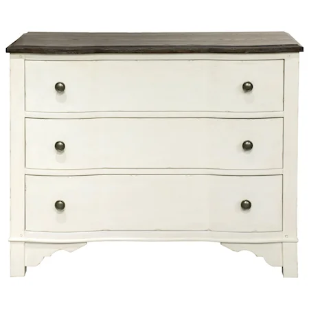 Cottage 3-Drawer Bachelor's Chest with Felt-Lining